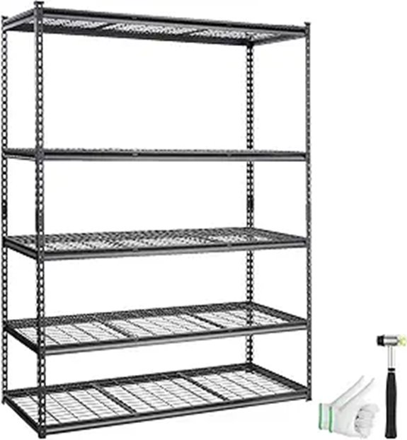 VEVOR 5-Tier Adjustable Storage Shelving Unit