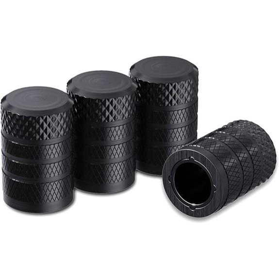 CKAuto Anodized Aluminum Tire Valve Stem Caps (4 pcs)