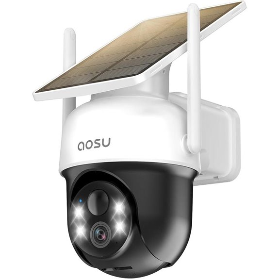 AOSU Solar Security Camera with 2K Night Vision