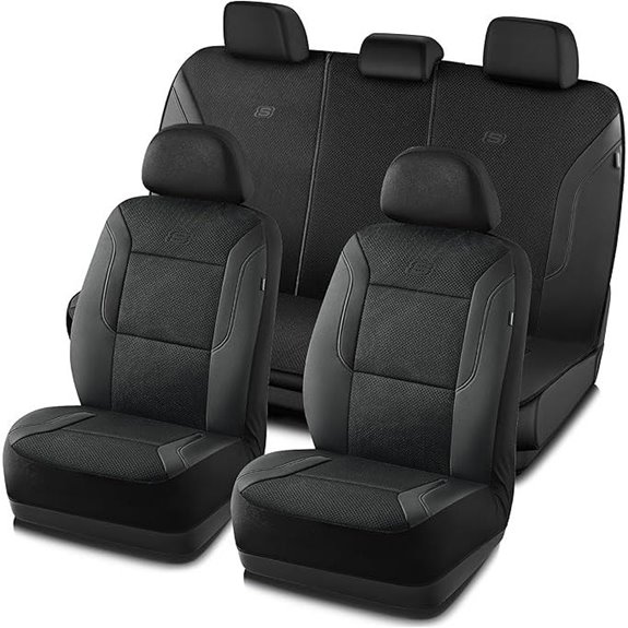 Skechers Memory Foam Car Seat Covers Black