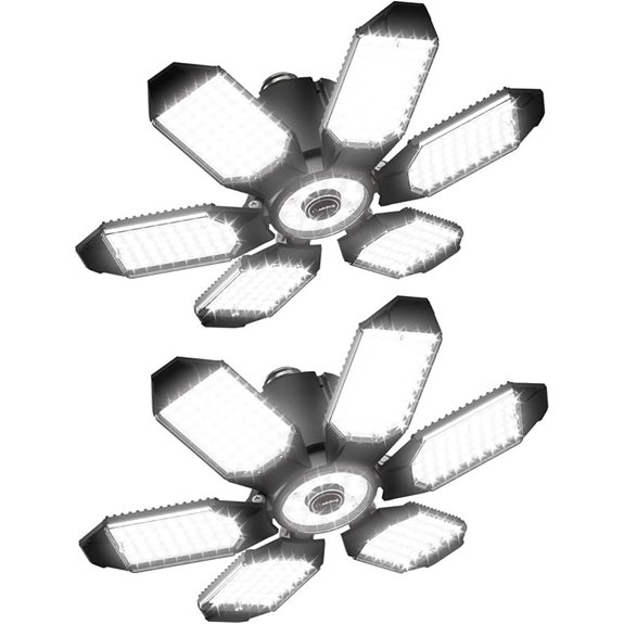 Adiding LED Garage Light 2 Pack 20000Lm