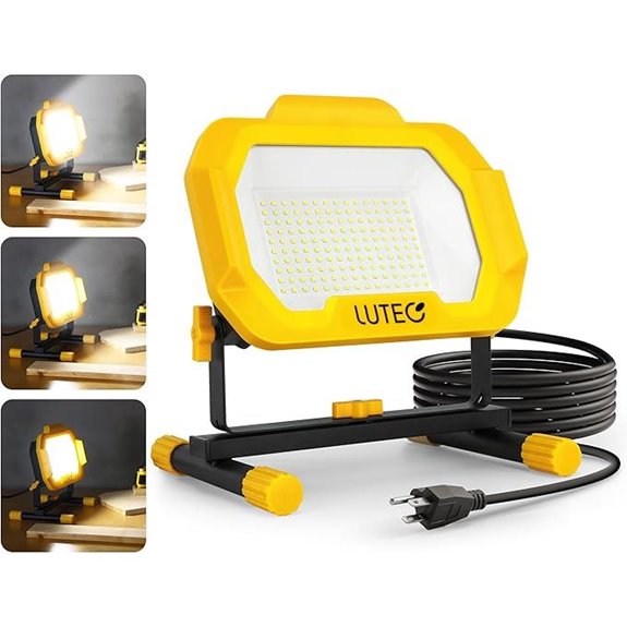 LUTEC 12500 Lumen LED Work Light with Stand