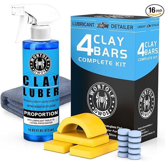 Wontolf Car Detailing Clay Bar Kit with Lube