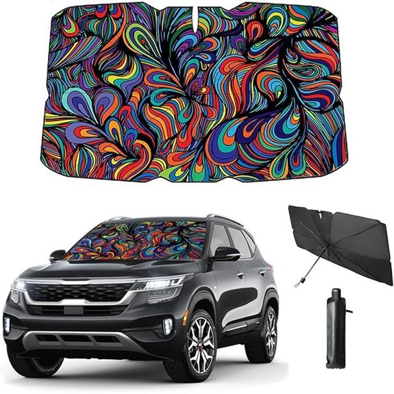 Windshield Sun Shade Umbrella for Car Front Window