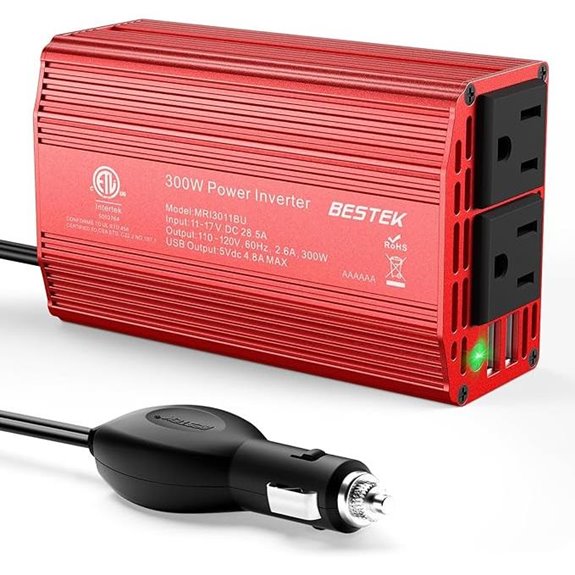 BESTEK 12V to 110V Car Power Inverter with USB