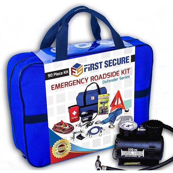 Car Emergency Kit with Air Compressor and Jumper Cables