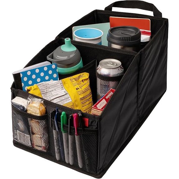 Lusso Gear Car Seat Organizer with Cup Holders