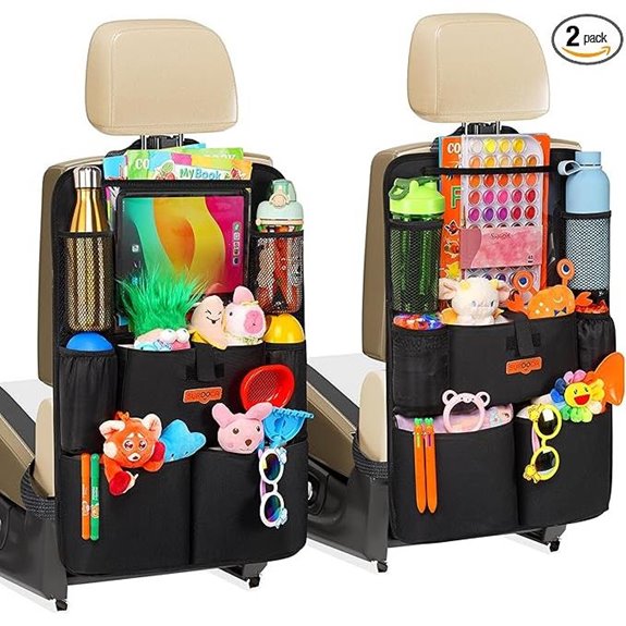 SURDOCA Car Seat Organizer with Tablet Holder