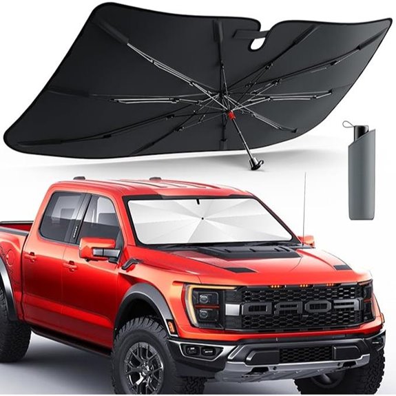 DMJN Umbrella Windshield Sun Shade for Cars