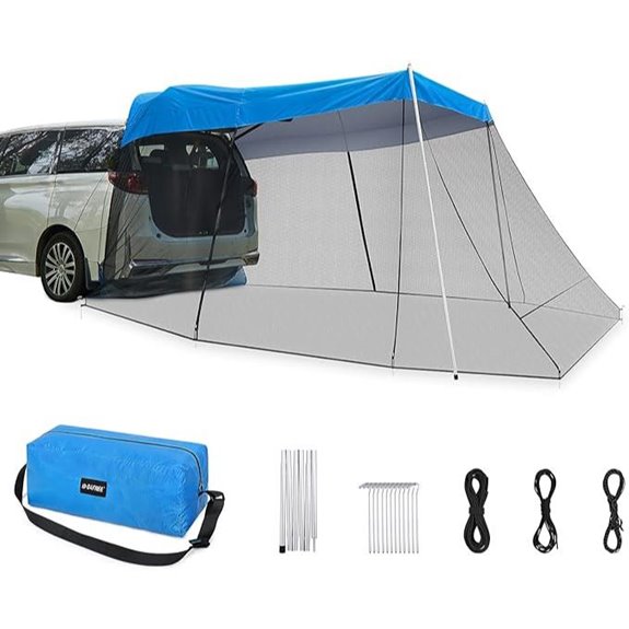 G4Free Car Awning Sun Shelter with Mosquito Net