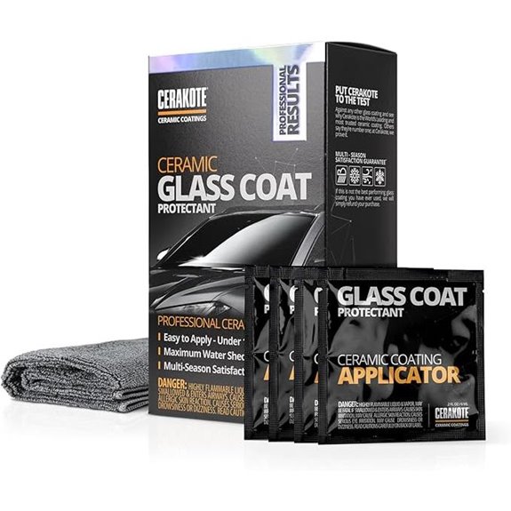 CERAKOTE Ceramic Glass Coating Protectant Hydrophobic Durable