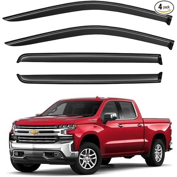 Window Visors for Chevy Silverado/GMC Sierra Crew Cab