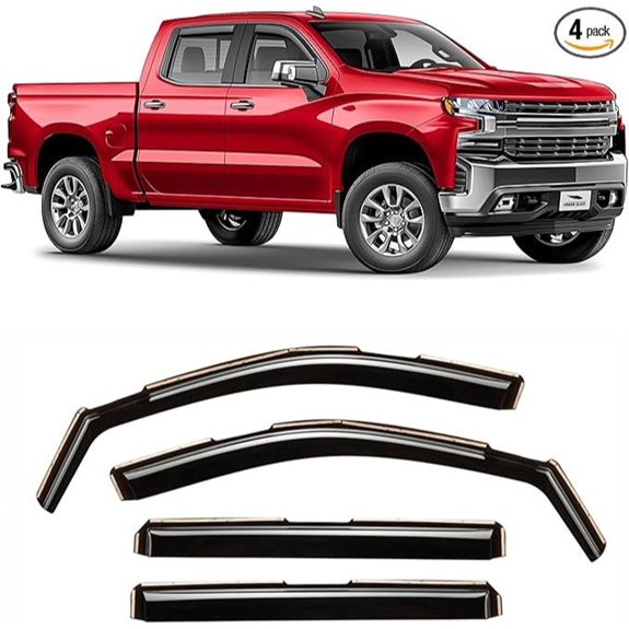 Voron In-Channel Rain Guards for Chevy Silverado/GMC Sierra