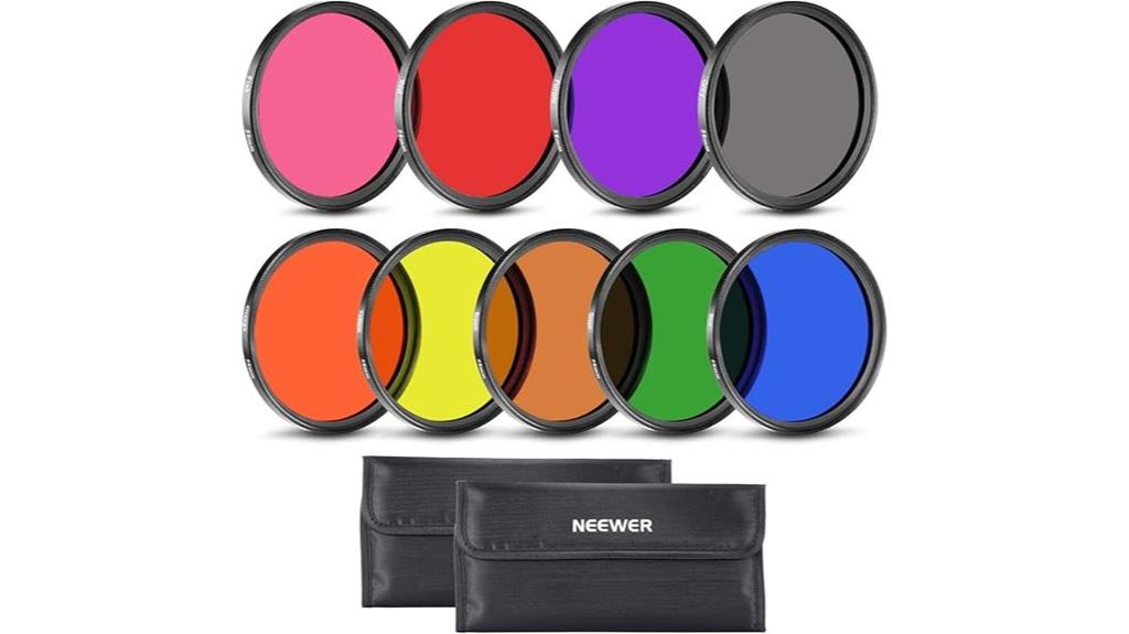 complete camera lens filter set