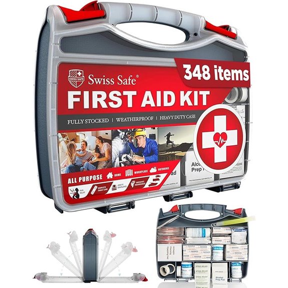 Swiss Safe 2-in-1 First Aid Kit (348 Pcs)
