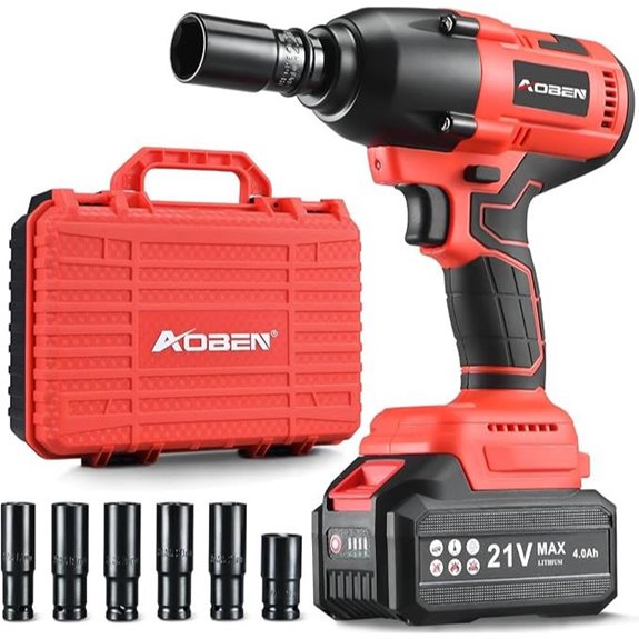 AOBEN Cordless Impact Wrench Power Gun Kit