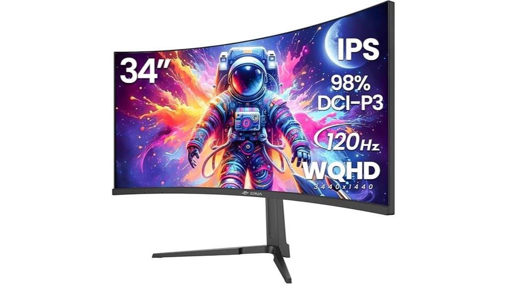 curved ultrawide wqhd monitor