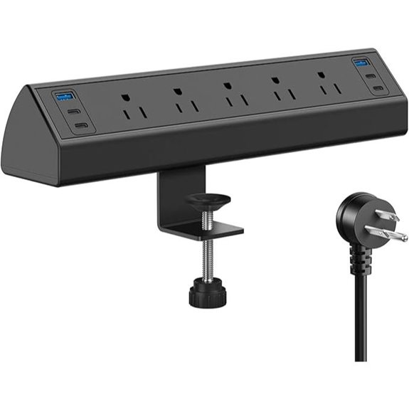 Jgstkcity Desk Clamp Power Strip with USB-C Ports