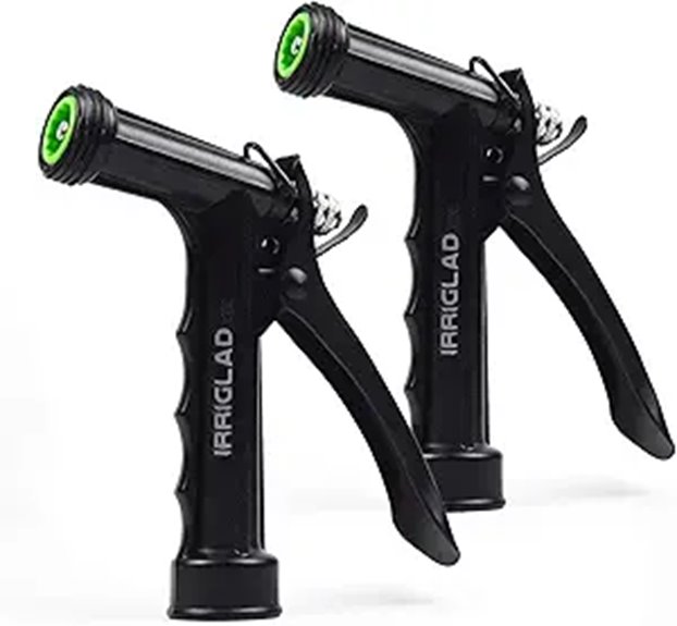 Hose Nozzle 2 Pack with Adjustable Spray Flow
