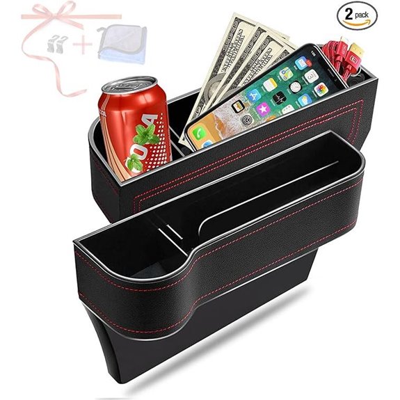 Car Seat Gap Filler Organizer 2 Pack