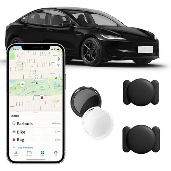 2 Pack GPS Car Trackers with Find My Compatibility