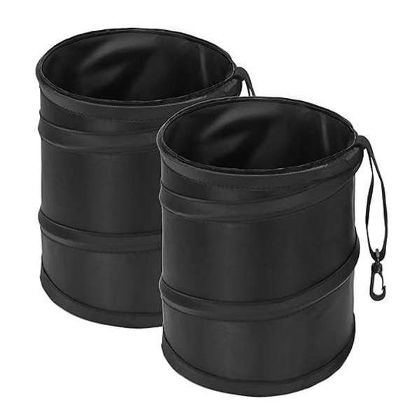 Ginsco 2-Pack 2-Gallon Collapsible Car Trash Cans