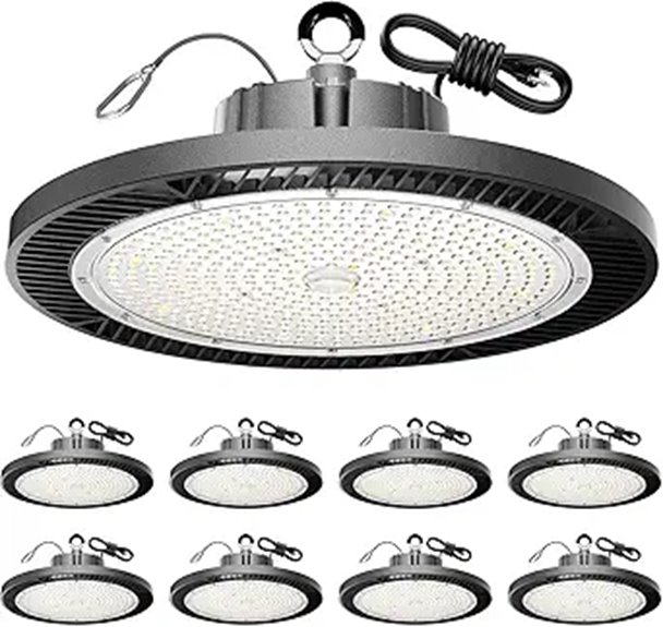 200W UFO LED High Bay Lights (8 Pack)