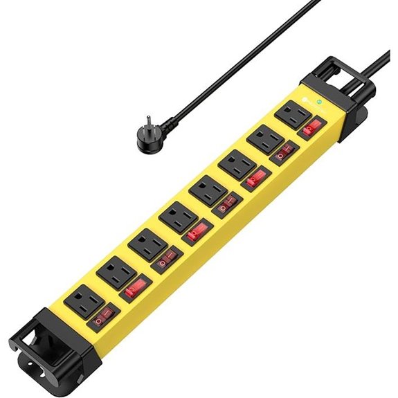 8 Outlet Heavy Duty Power Strip with Switches