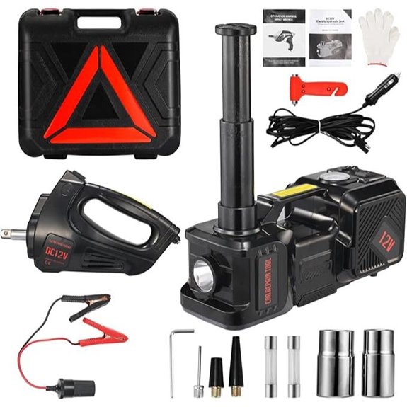 Electric Car Jack Kit with Inflator and Wrench