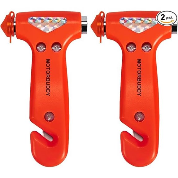 Car Safety Hammer and Seatbelt Cutter (2-Pack)