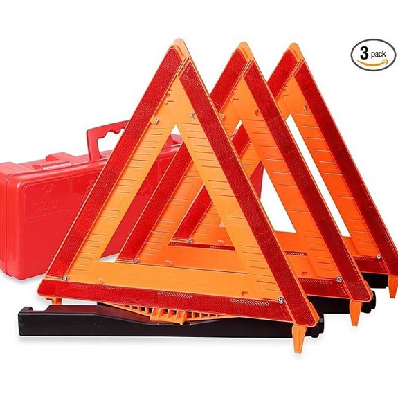 CARTMAN 3 Pack Emergency Warning Triangles