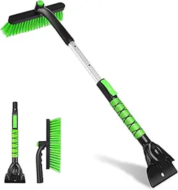 Yougfin 2-in-1 Extendable Snow Brush and Ice Scraper