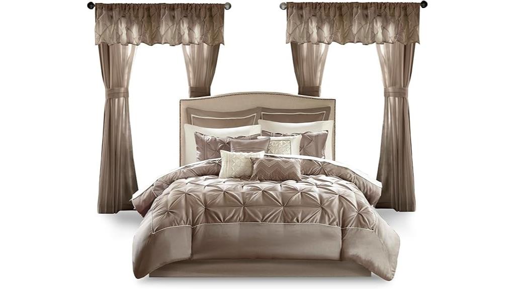 faux silk comforter set