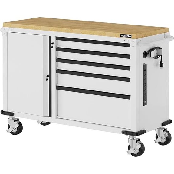 WORKPRO 5-Drawer Rolling Tool Chest with Wheels
