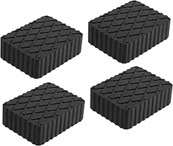 4 Pcs Solid Rubber Auto Lift Pads