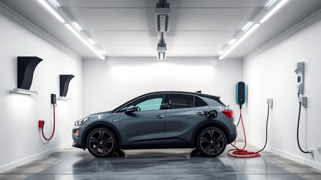 garage ev cable management