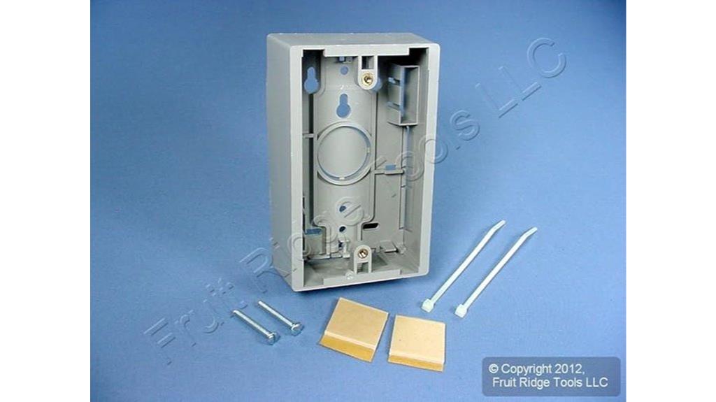 grey single gang box