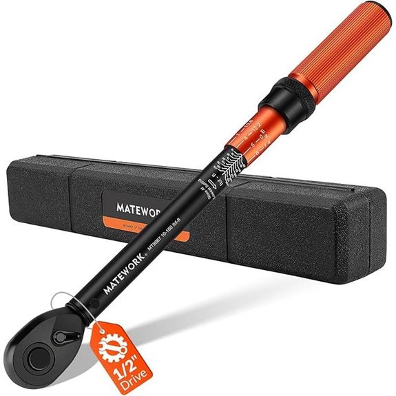 1/2 Inch Drive Click Torque Wrench (10-180 ft.lb)