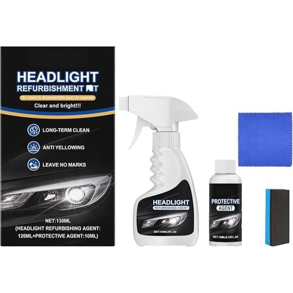 Homonth Headlight Restoration Kit for Cloudy Cars