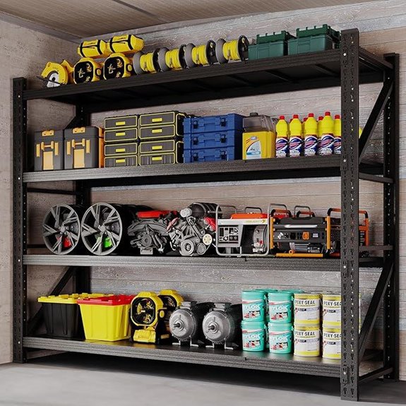 Heavy Duty Adjustable Metal Garage Shelving 7000lbs