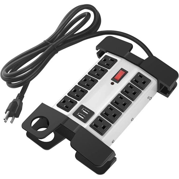 CCCEI Heavy Duty Power Strip with USB Ports