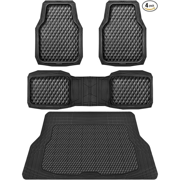 CAR PASS Heavy Duty Rubber Car Floor Mats