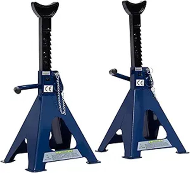 Heavy Duty Steel Jack Stands (6 Ton 1 Pair)