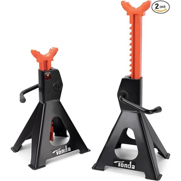 TONDA 3 Ton Extra Tall Car Jack Stands