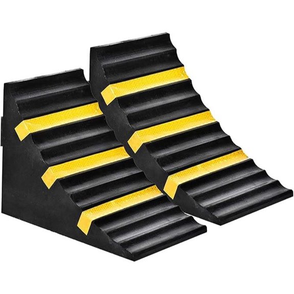 RELIANCER Heavy Duty Wheel Chocks (2 Pack)