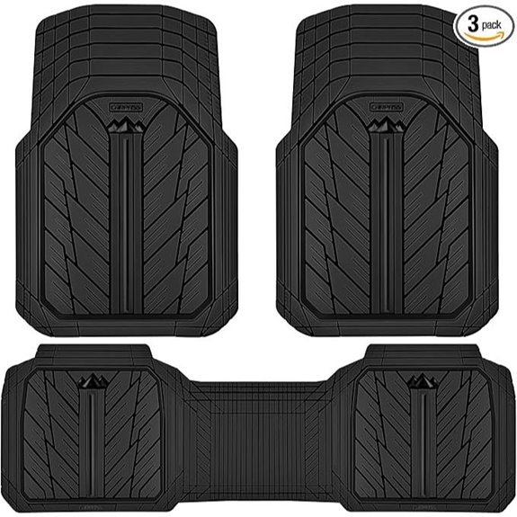 CAR PASS Heavy Rubber All Weather Floor Mats