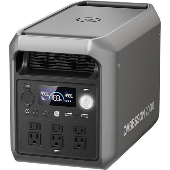 DABBSSON 2048Wh Portable Power Station for Camping