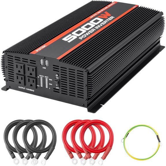 POTEK 5000W Car Power Inverter with USB