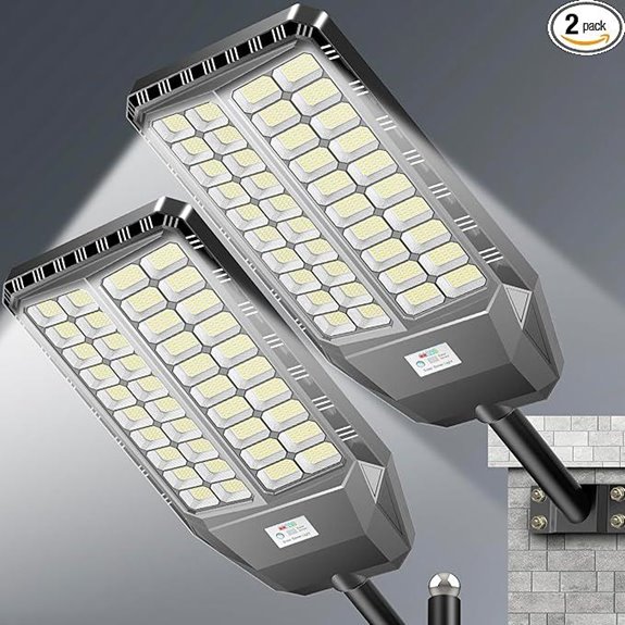 10000W Pro Solar Street Lights - 2 Pack