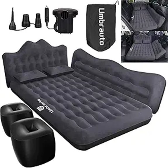 Umbrauto Inflatable Car Mattress Bed with Pump & Pillows